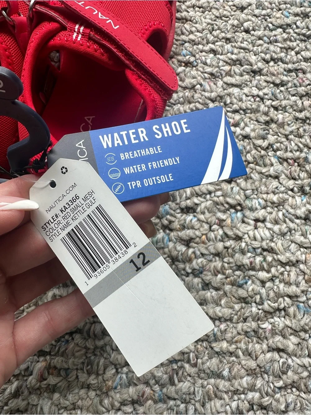 Nautica Kids Red Hook-and-Loop Water Shoes